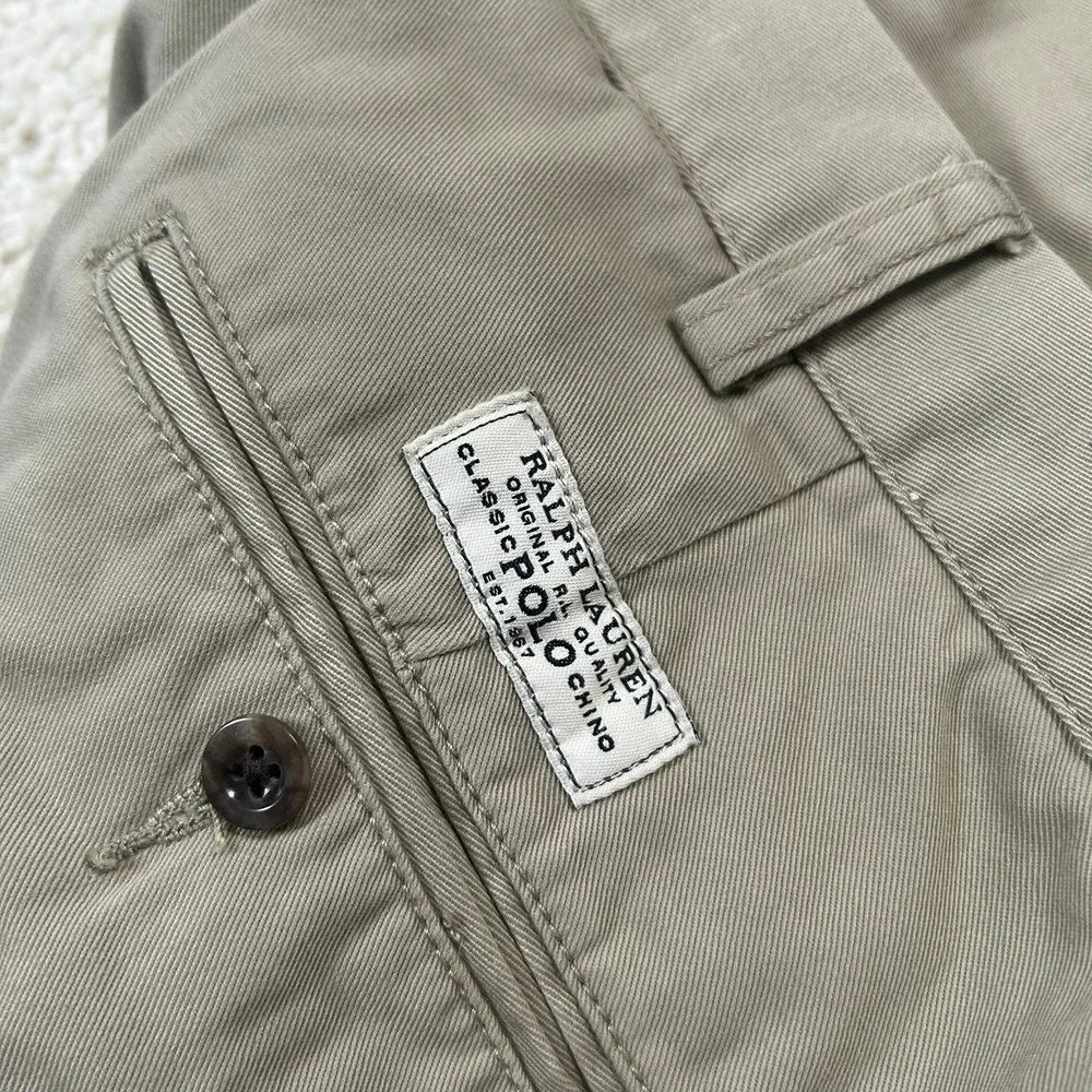 Polo Ralph Lauren Prospect Pant 38x32 Tan Khaki Classic Chino Straight Leg